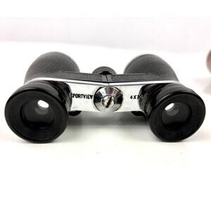 VTG Bushnell Sportview 4x30 Binoculars Compact Pocket Size Japan w/ Leather Case